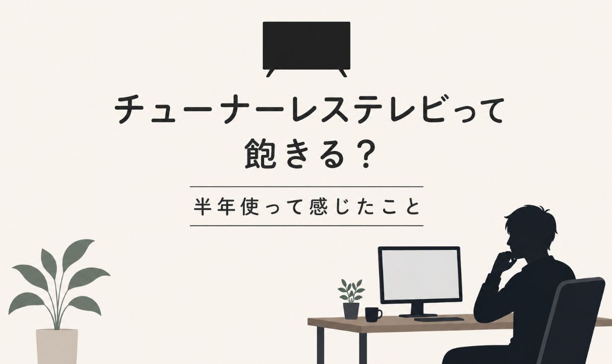 チューナーレステレビって飽きる？