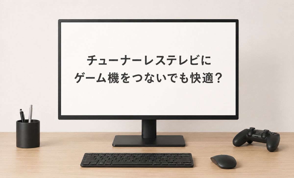 チューナーレステレビでゲームする