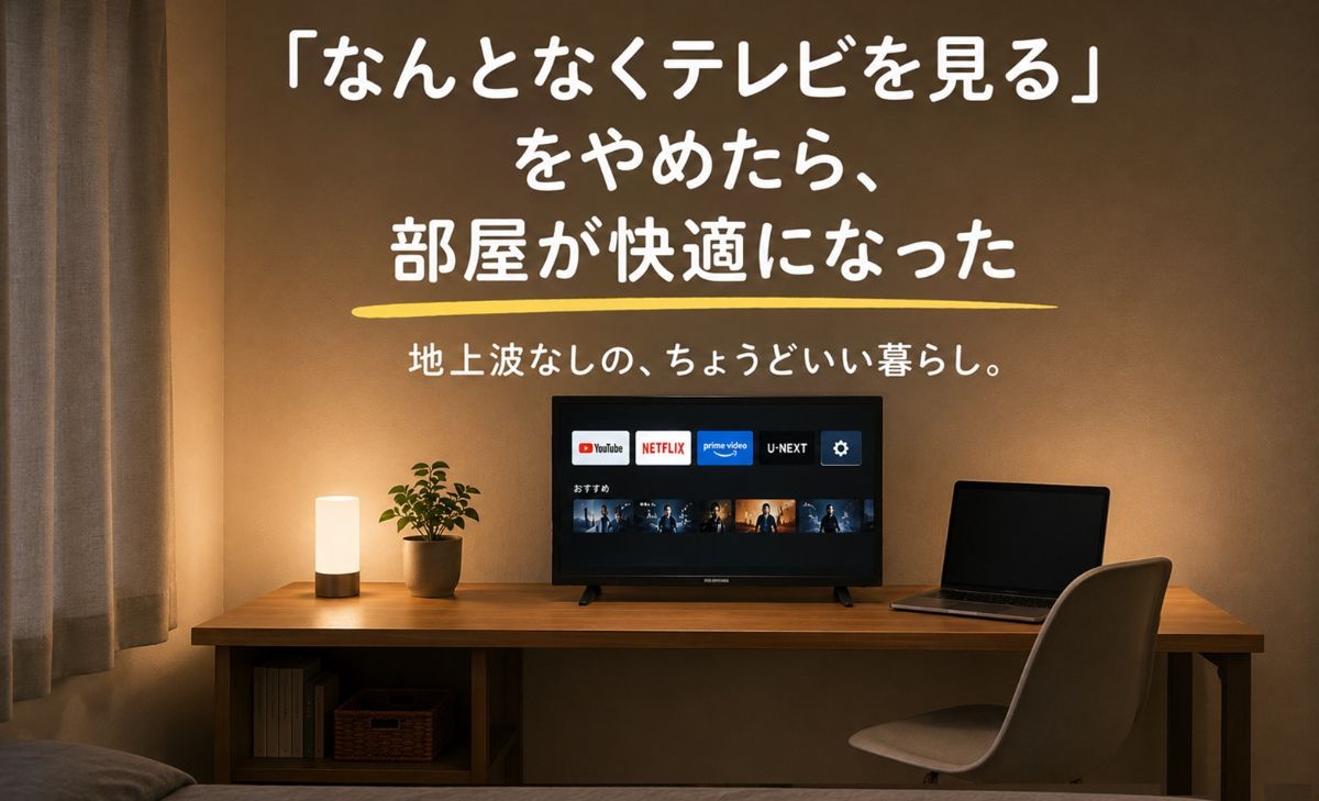 なんとなくむるテレビをやめたら快適だった話