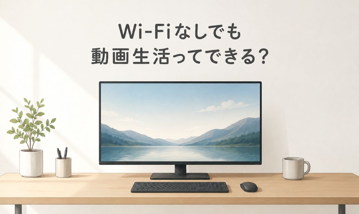 Wi-Fiなしでも動画生活できる？