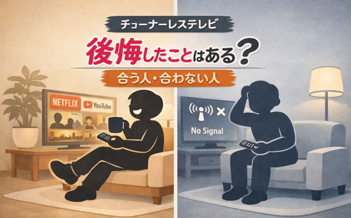 チューナレステレビ合う人合わない人